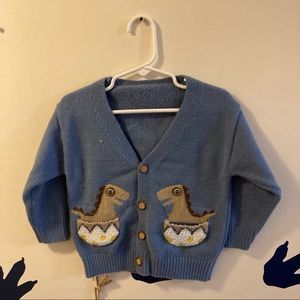 Toddler Boy Dinosaur Button Cardigan Size 2T